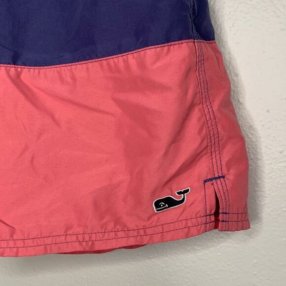 Vineyard Vines Coral And Navy Boys Size 16 Swim Shorts - Picture 2 of 11